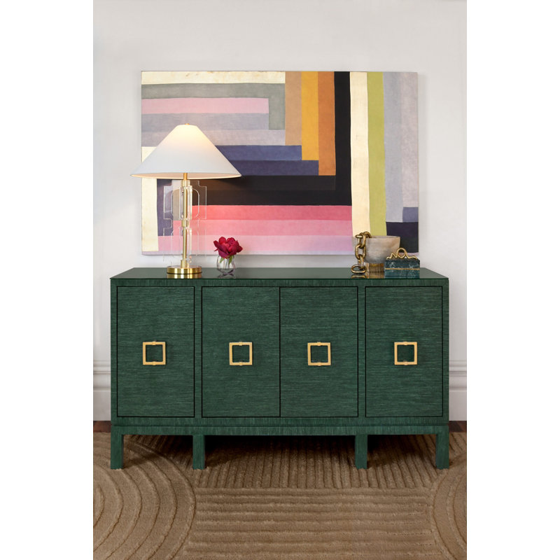 Effie 62'' W Buffet, White Textured Llinen
