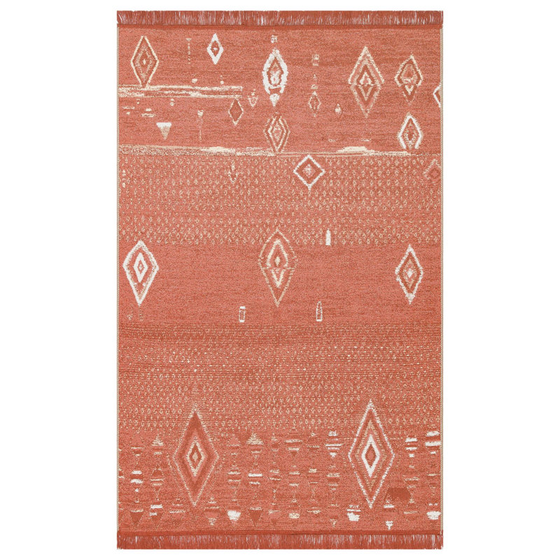 Selina Cotton Flatweave Area Rug, Rectangle 304.8 x 457.2cm