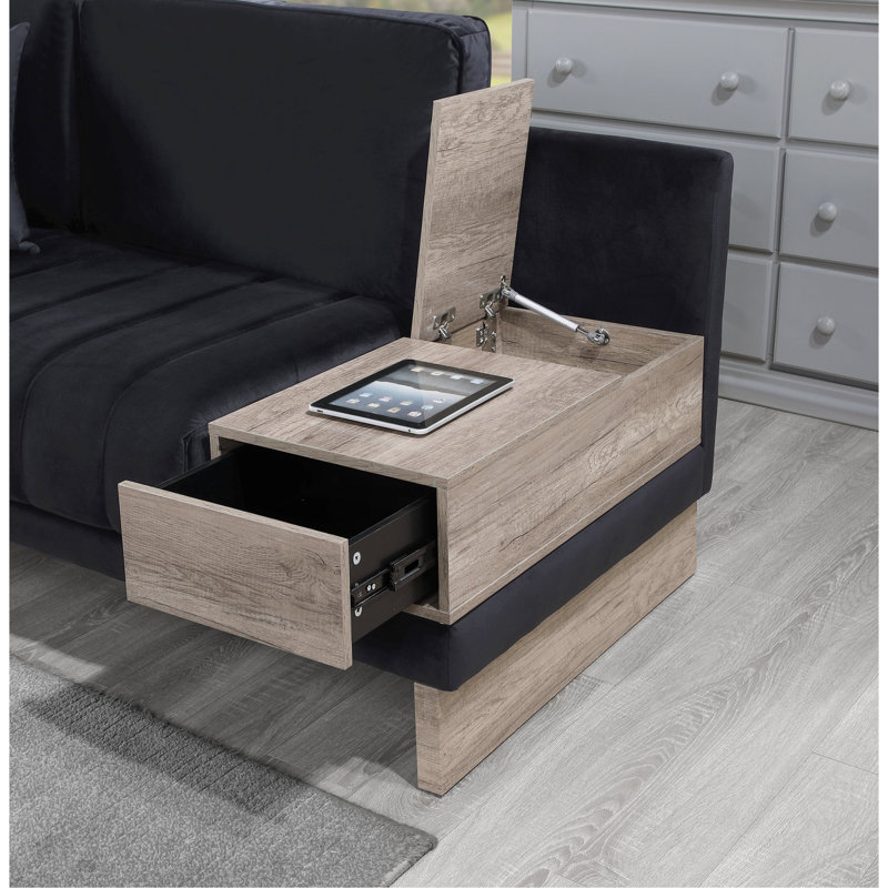 Canapé modulaire réversible moderne en velours