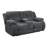 Causeuse avec console gris anthracite Weissman