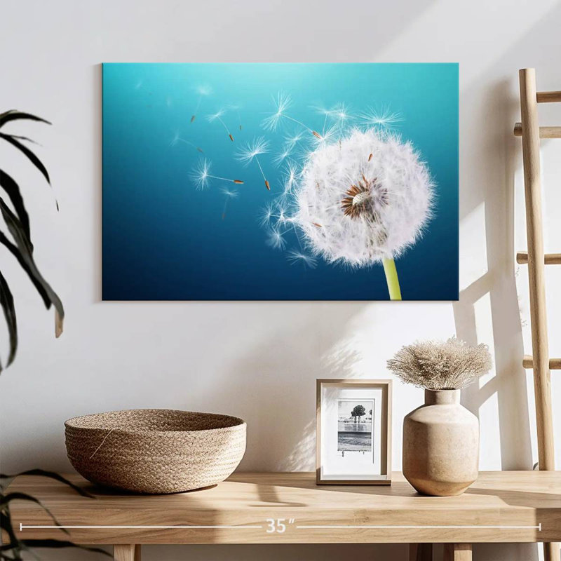 Harnek Puffy White Dandelion, 16" H x 24" W