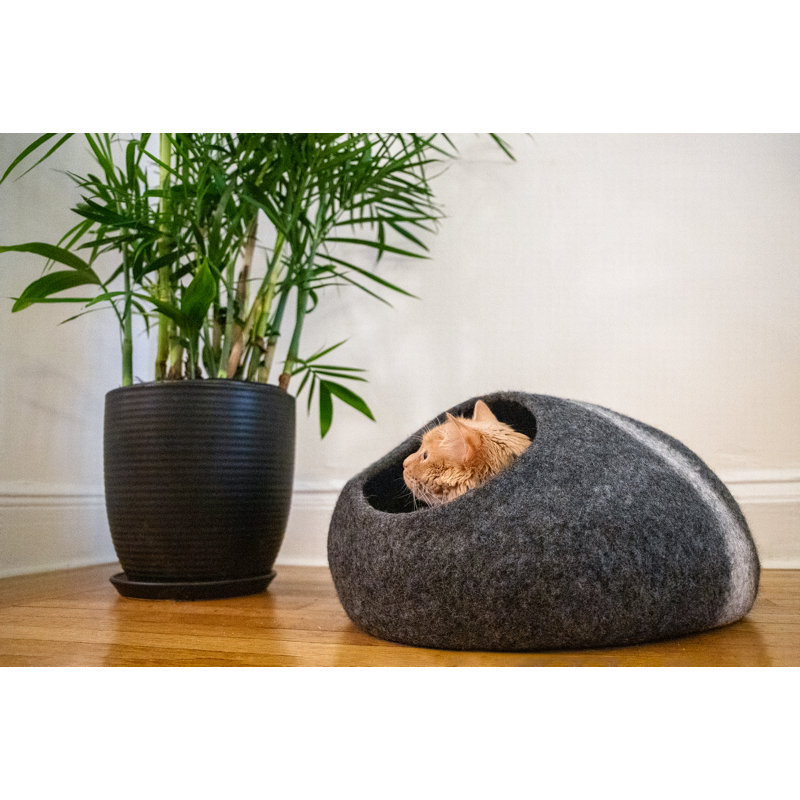 Langton Wool Nest Pet Bed, Dark Gray