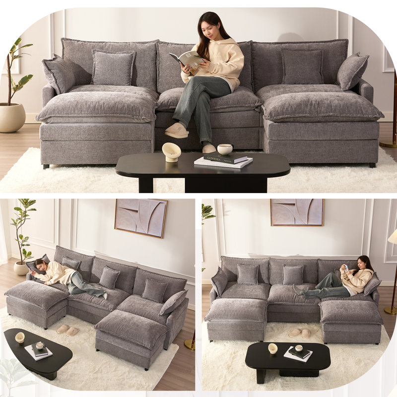 3 Seater Sofa, Chenille, Slate