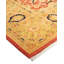 Tapis unique noué à la main Pompey - orange / jaune, 6 pi 3 po x 9 pi 1 po Pompey