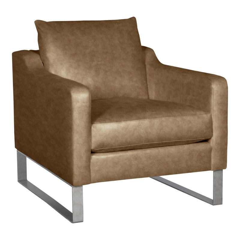 Thea Armchair, Distinct Shroom Genuine Leather