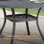 Ensemble de salle à manger de patio avec table ronde en métal et 4 chaises de salle à manger avec accoudoirs en métal-1012757438