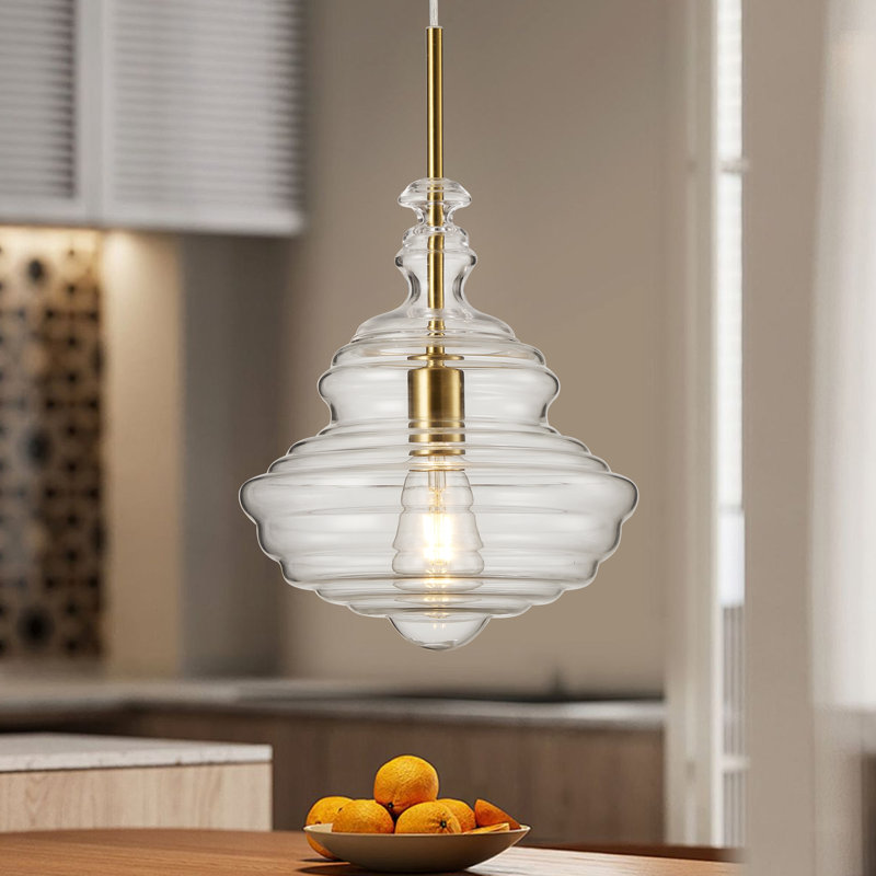 1 - Light Dimmable Single Glass Pendant Light