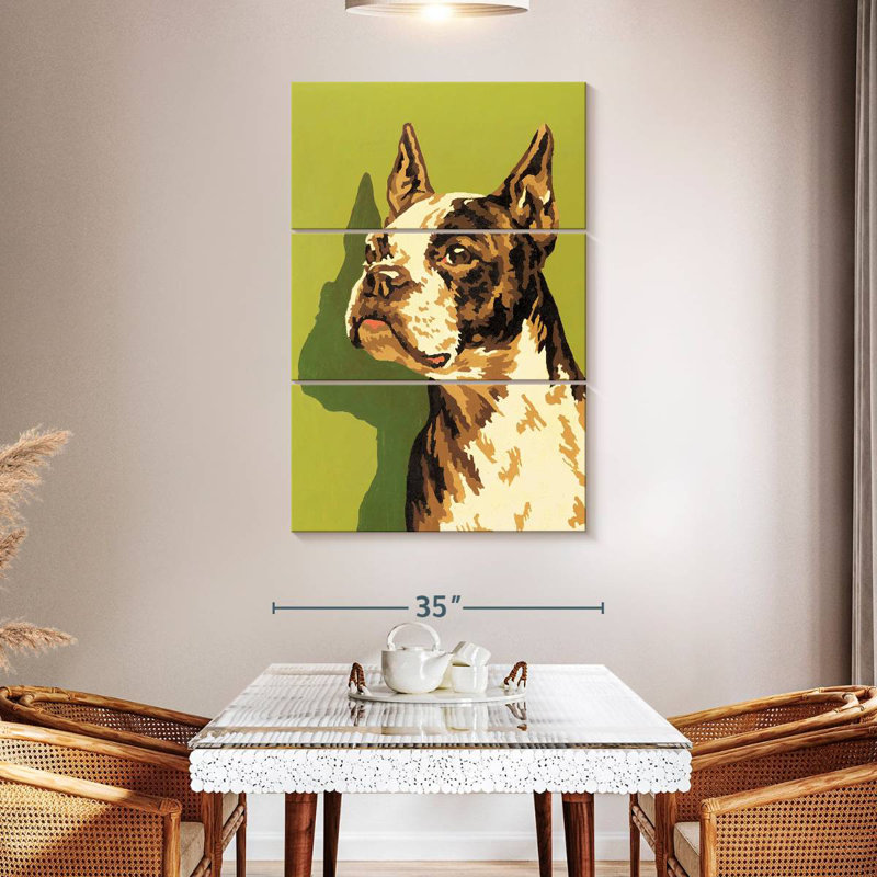 Brampt Boston Terrier, 50" H x 32" W