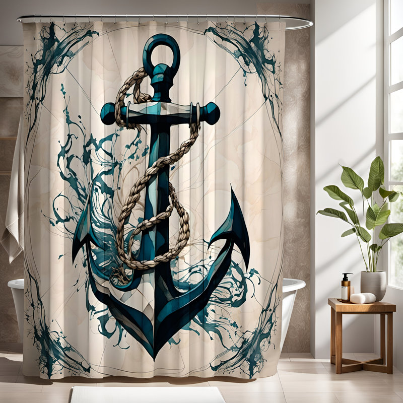 Rideau de douche Messara, H 93 po x l 70 po