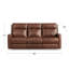 Canapé inclinable en cuir véritable de 86 po Gastonne