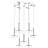 7 - Light Silver LED Cluster Pendant