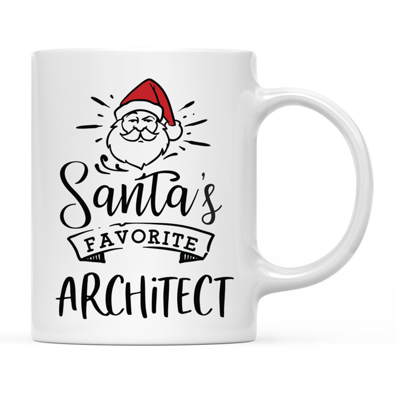 Grande tasse à café Tuileries, « Santa's Favorite Architect »