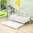 Twin Size Wooden Daybed With Twin Trundle-466847156