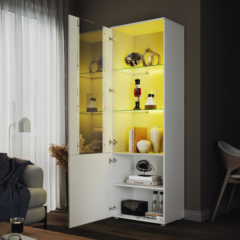Stefhanie Display Cabinet, White
