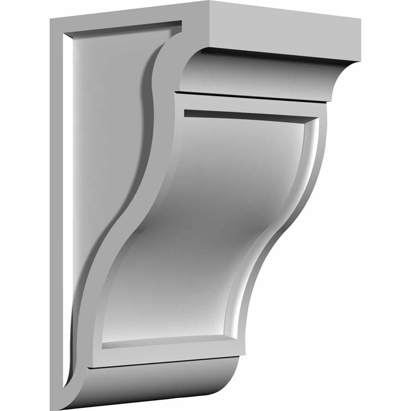 Support / corbeau en uréthane Cole H 18 po x l 6 po x P 10,125 po Cole