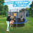 SUMIJ 10FT Outdoor Tranpoline for Kids and Adults with Safety Enclosure Net and T-Hook, Backyard Tranpoline