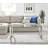 Eugenia Modern Sleek Sled Design Chrome Metal and Glass Coffee Table