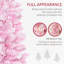 Arbre de Noël artificiel enneigé 6 pi, rose et blanc
