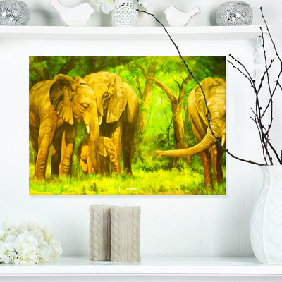 Un éléphant dans les bois-imprimé