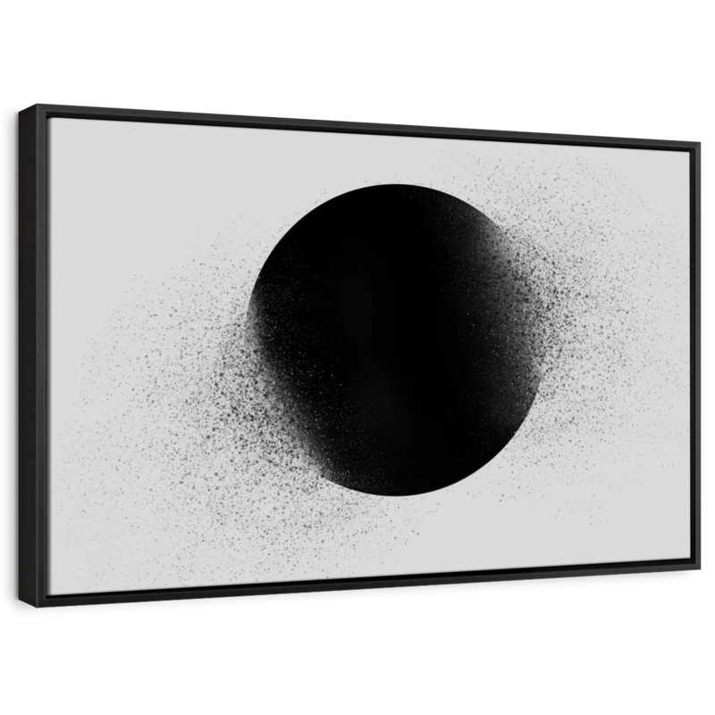 Abstract Geometric Circle Canvas Print, 25" H x 17" W