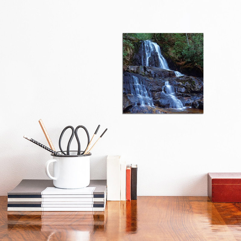 Waterfall, Laurel Creek, Great Smoky Mountains National Park, Tennessee by Tim Fitzharris - Wrapped Canvas Print