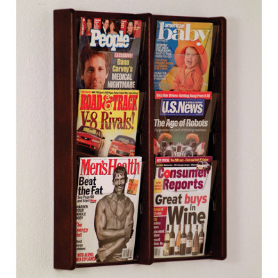 Wooden Mallet 26.25'' H Magazine Rack