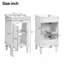 Armoire de salle de bain de style français 18 po avec rangement, solution pour petit espace avec lavabo en céramique, tablette réglable, charnières à fermeture en douceur-1544707395