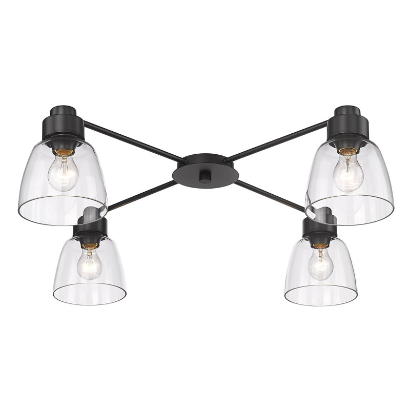 Plafonnier encastré 4 lumières 35,875 po Remy