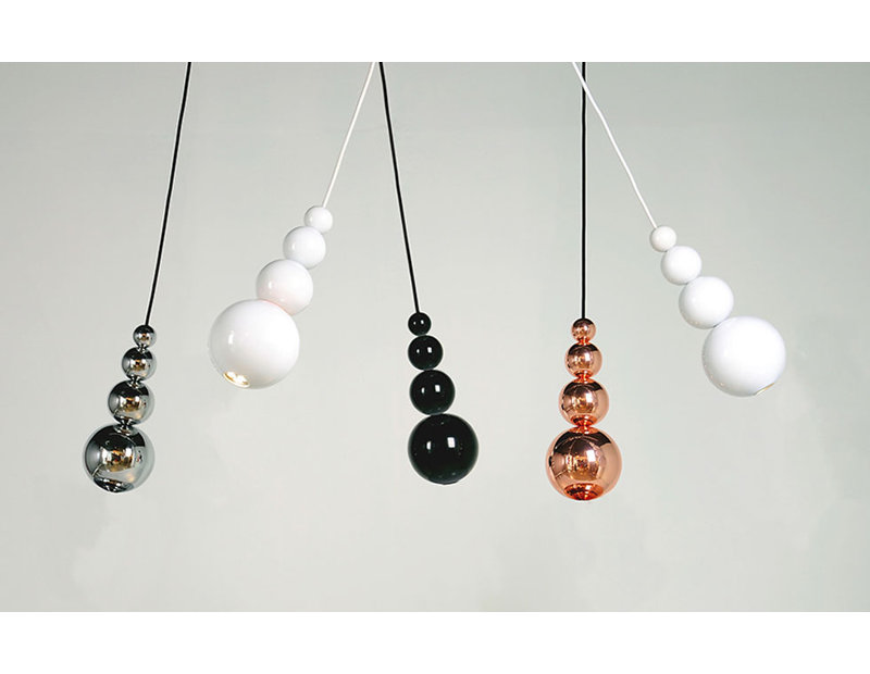 Mini Bubble Globe Chrome Spotlight Pendant