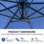 Parasols déportés avec base, bleus-1679387304