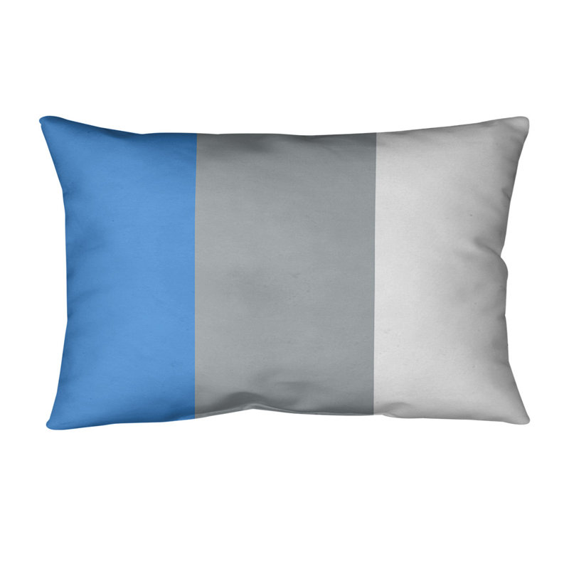 Housse de coussin lombaire Atlanta, Tennessee, Bleu marine / gris