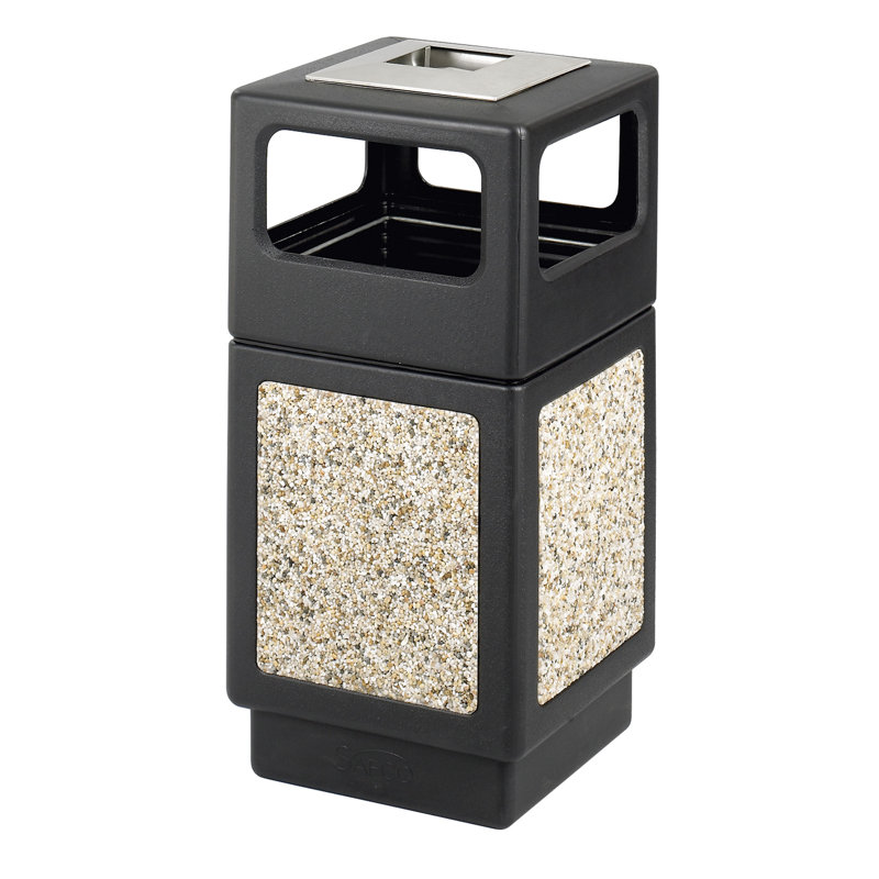Poubelle en plastique Canmeleon, Noir