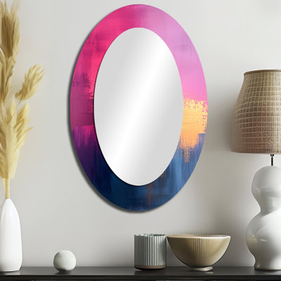 Miroir mural moderne et rose Blakc And Pink