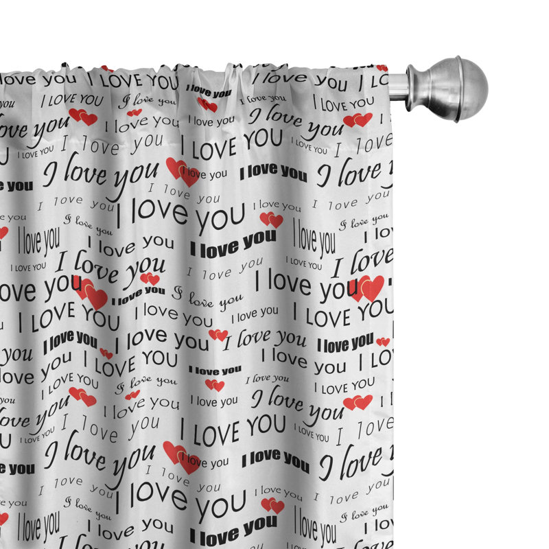 Romantic Semi-Sheer Rod Pocket Sliding Panel, 28" x 84"