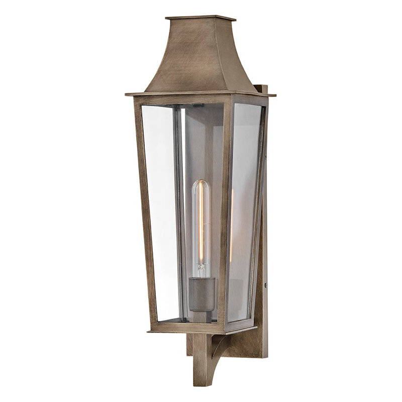 Georgetown 1 - Light Outdoor Wall Lantern, Burnished Bronze, 21.75" H x 7" W x 8" D
