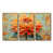 Toile avec cadre flottant or
