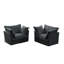 Chaises d'appoint rembourrées avec coussins Harriman