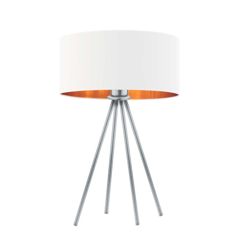 Orrville Metal Desk Lamp, Silver, White