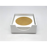 Wood Coaster Set With Holder