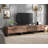 Latitude Run® Living Room Table Sets Of 4, 106 Inch TV Stand, 1 Square Coffee Table With Tempered Glass Top, 2 End Table With Drawers For Living Room, Entertainment Centre, Console Table