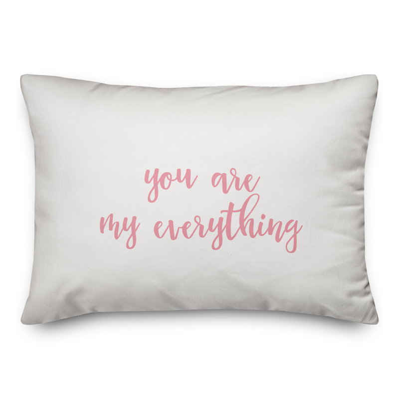  Coussin You Are My Everything, Rose / blanc