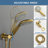 Wall Mounted Solid Brass Complete Shower System,5 Functions Shower Kit With Rough-In Valve-112444673