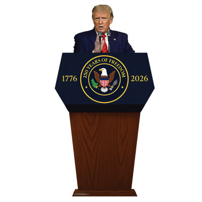 President Trump 250th Anniversary Podium