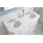 Bruning 60" Carrara Engineered Marble Countertop Bath Vanity with Faucet-467733327-467733326