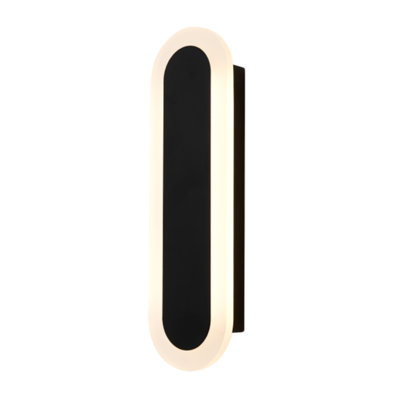7F92533B5AC4497FB7CE8F4A9CD625C9 Daxtin Outdoor IP65 24w LED CCT 90cm Linear Wall Light in a Black Finish