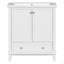 Ensemble de meuble-lavabo 30 po avec lavabo, armoire de salle de bain multifonctionnelle avec portes et tiroir, structure solide et panneau de fibres à densité moyenne