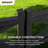 Sunjoy Garden Fence Solar Border Fencing with Waterproof LED Path Lights, Outdoor Decorative Garden Fences-100215115