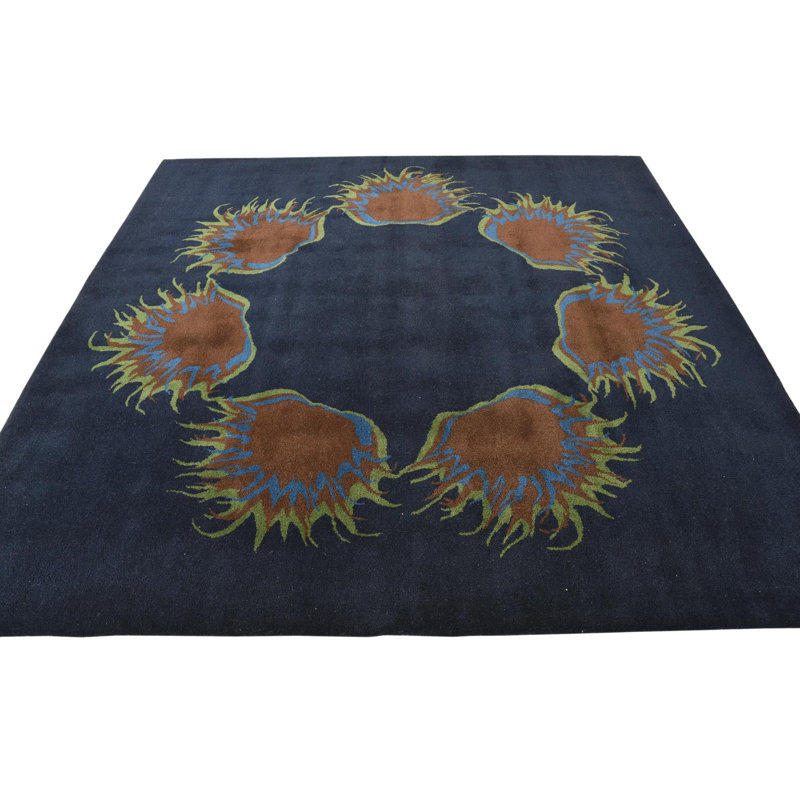 Square Otto Navy Blue Rug