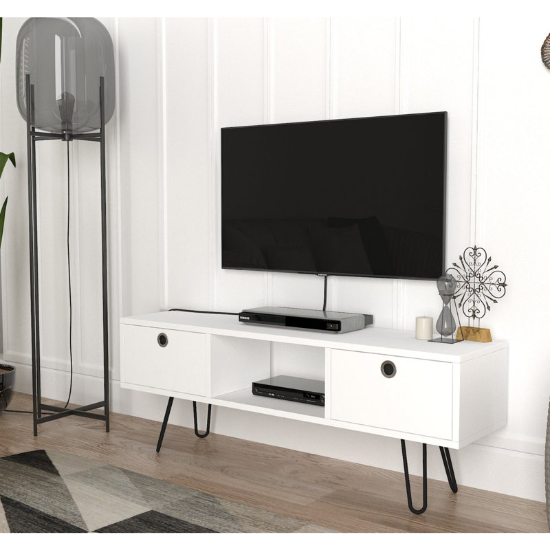 Southport Unfinished TV Stand for TVs up to 40", White