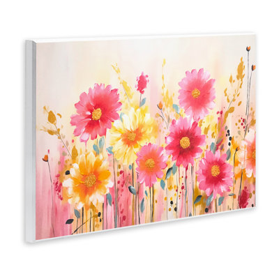 Plaque murale Blush Blooming Whimsy, design par Andrea Haase